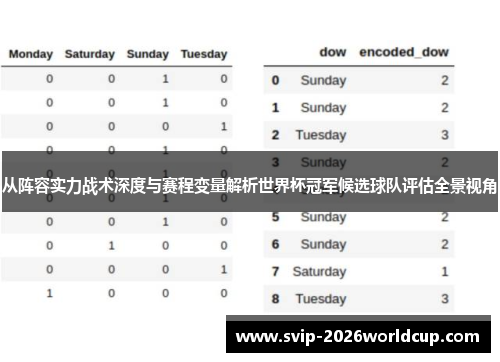 从阵容实力战术深度与赛程变量解析世界杯冠军候选球队评估全景视角